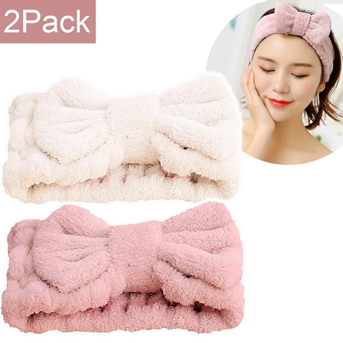 Jseng Microfiber Bowtie Women Beauty Headbands, Extrame Soft & Ultra Absorbent, Comfort to Wash M... | Amazon (US)