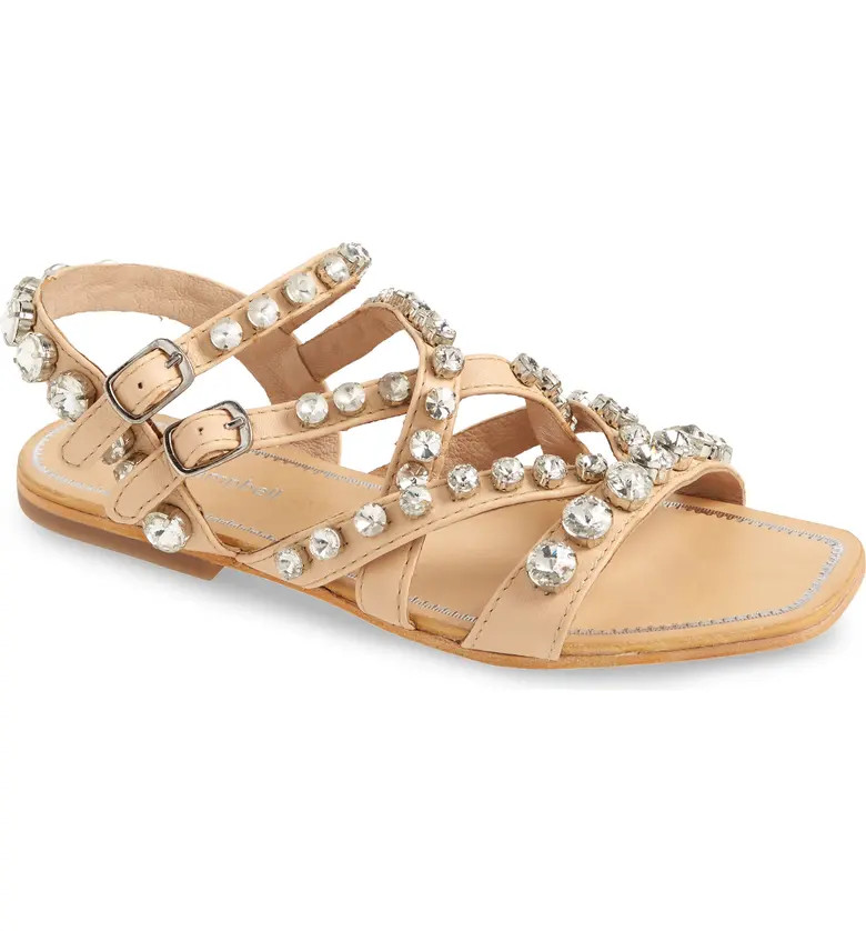 Calath-J Crystal Embellished Strappy Sandal | Nordstrom