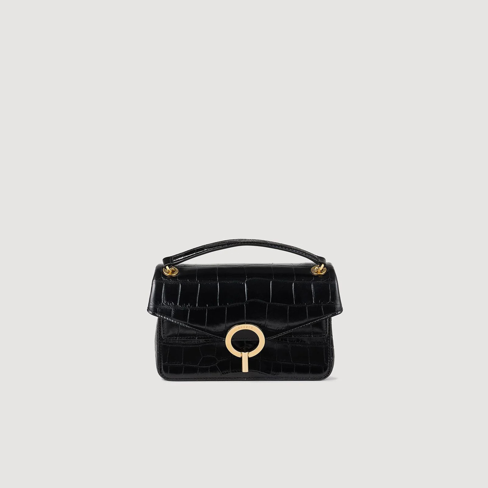 Mock croc leather Yza bag | Sandro US | Sandro-Paris US