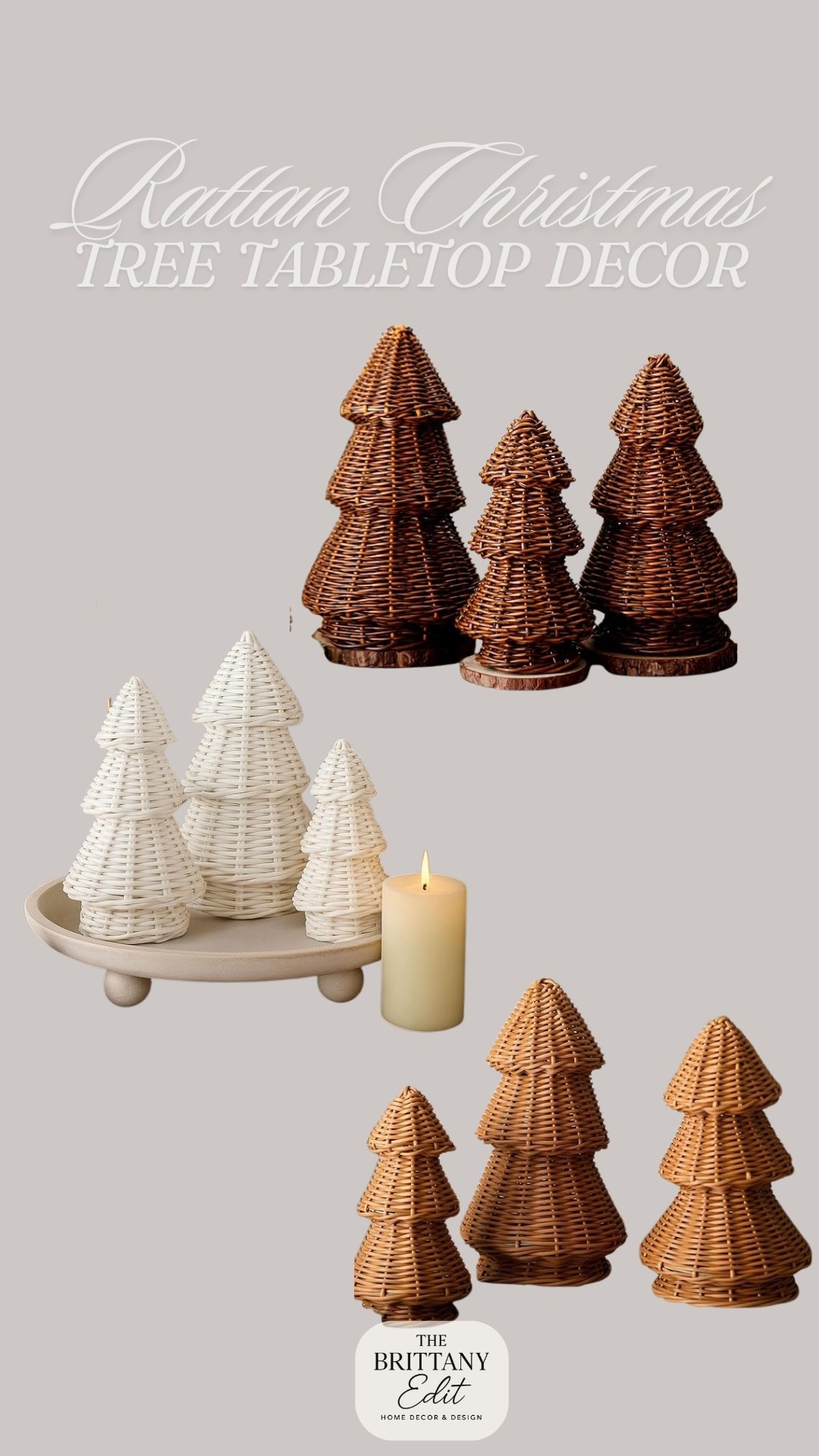 Beautiful rattan Christmas trees that make for the perfect tabletop decor!

#LTKHome #LTKSeasonal #LTKFindsUnder50