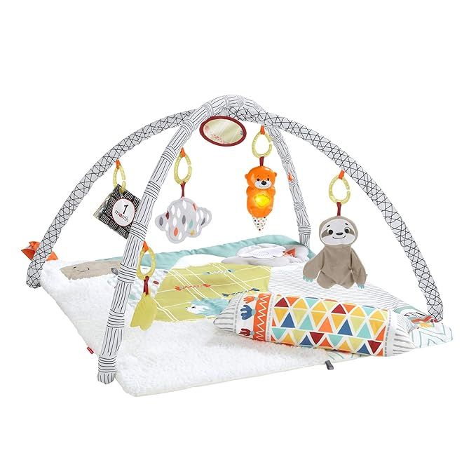 Fisher-Price Perfect Sense Deluxe Gym, Plush Infant Play Mat with Toys | Amazon (US)