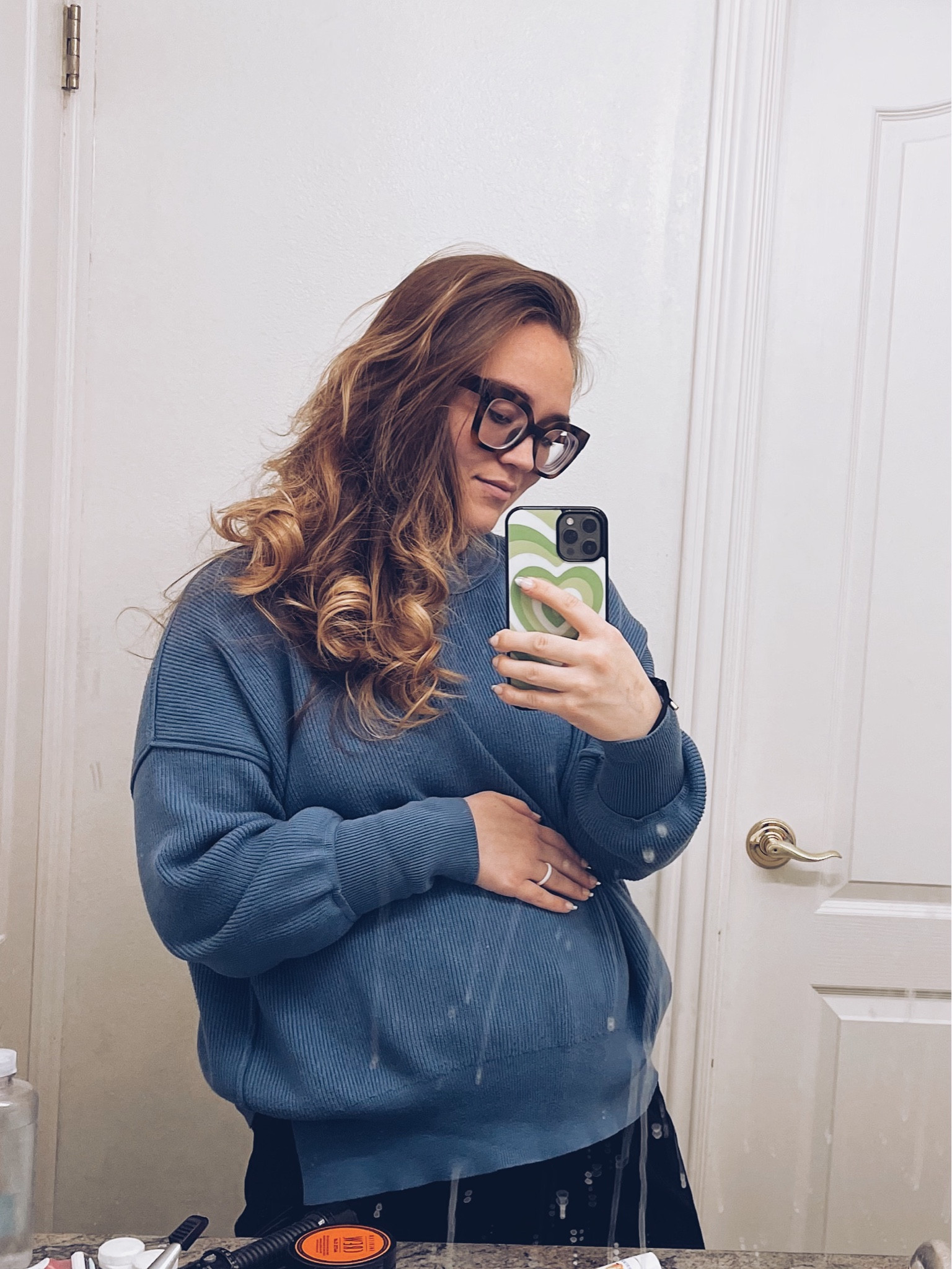 Pregnancy calls for comfy clothes! Love this free people dupe from Amazon. And it’s actually amazingly thick and warm. Comes in so many colors. I’m wearing blue, and I also have it in apricot!

#LTKunder50 #LTKHoliday #LTKbump
