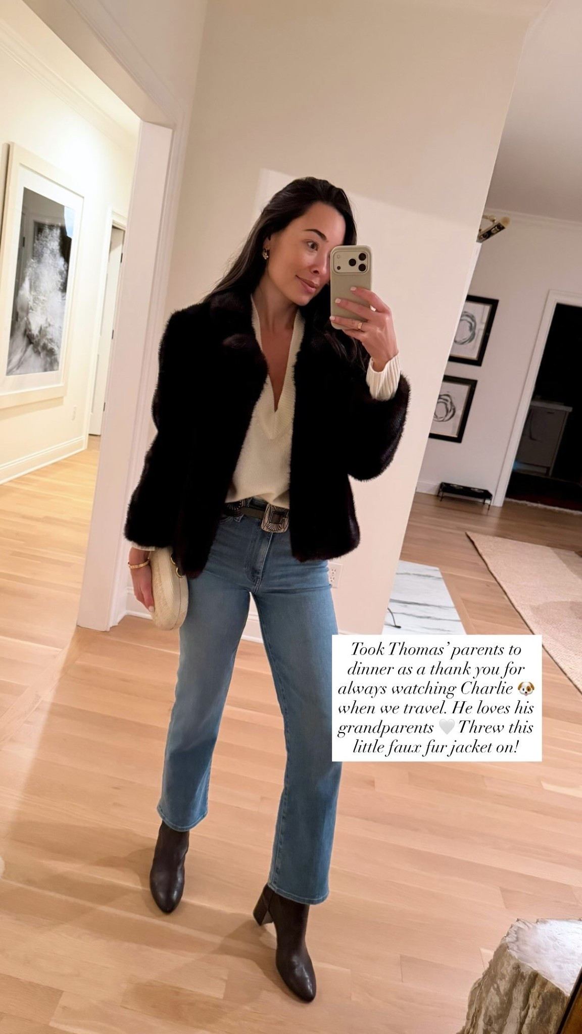 Brown faux fur jacket, date night outfit, fall outfit, jeans, Stuart Weitzman booties - similar below!

#LTKShoeCrush #LTKStyleTip #LTKSeasonal