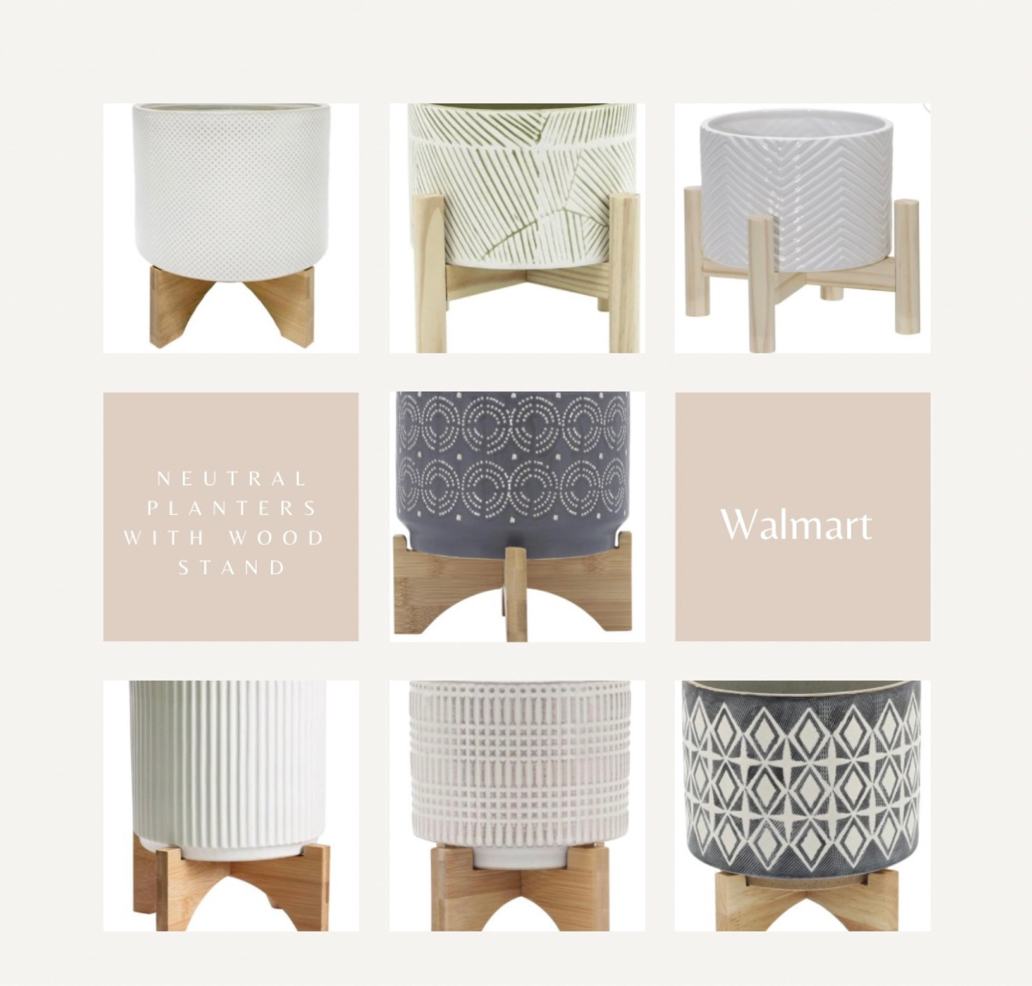 Neutral planters with wood stand

#LTKFind #LTKhome #LTKstyletip