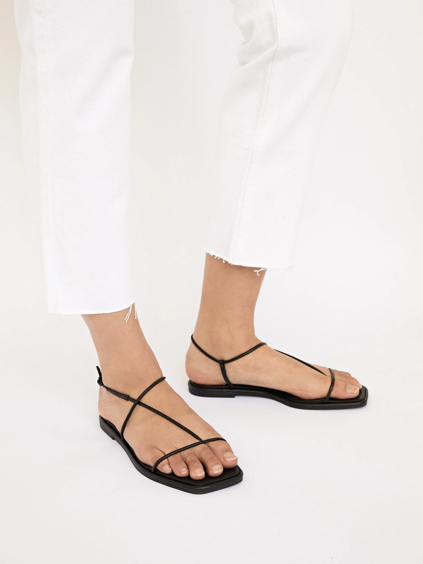 Nelson Made | Juliette Sandal in Black | The UNDONE | The UNDONE