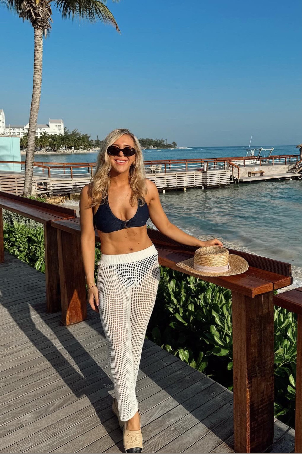 Abercrombie - knit trousers - knit pants - knitted pants - Heidi klein bikini - blue bikini - navy bikini - beach hat - asos - Abercrombie pants - knitted trousers - beach outfit - summer outfit - celine sunglasses - designer sunglasses - Caribbean trip 

#LTKswim #LTKtravel #LTKfindsunder50