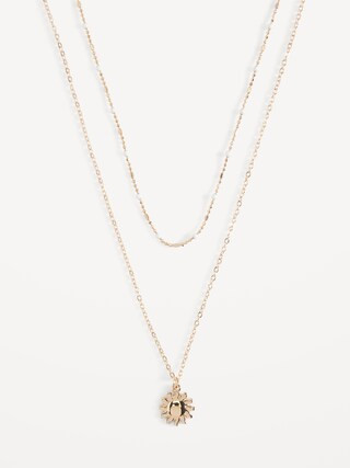 Gold-Plated Charm Necklace 2-Pack for Women | Old Navy (US)