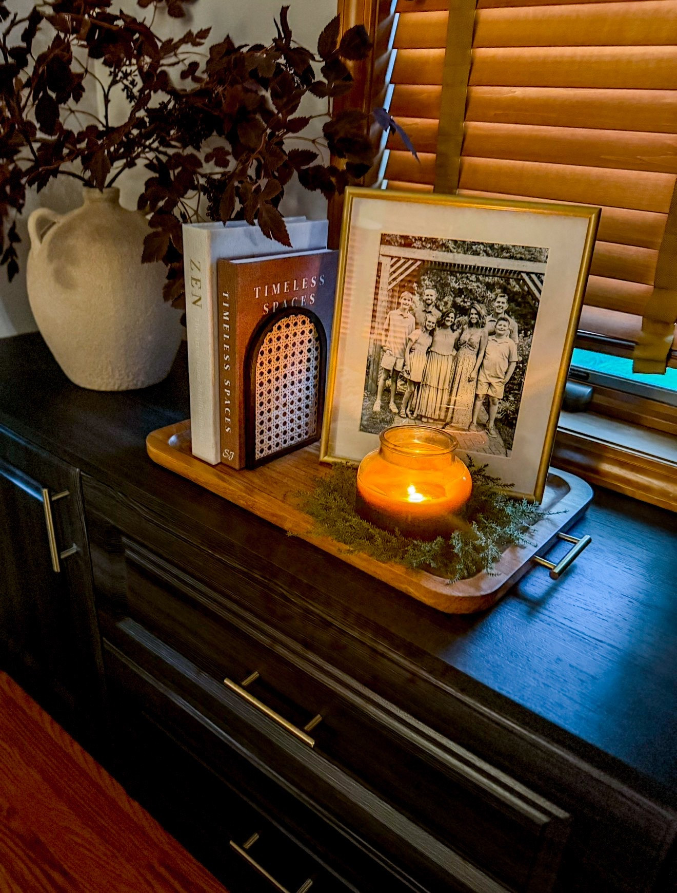 I’m pretty sure this Walmart tray is meant for serving food but it’s perfect for decor too.

#LTKSeasonal #LTKHome