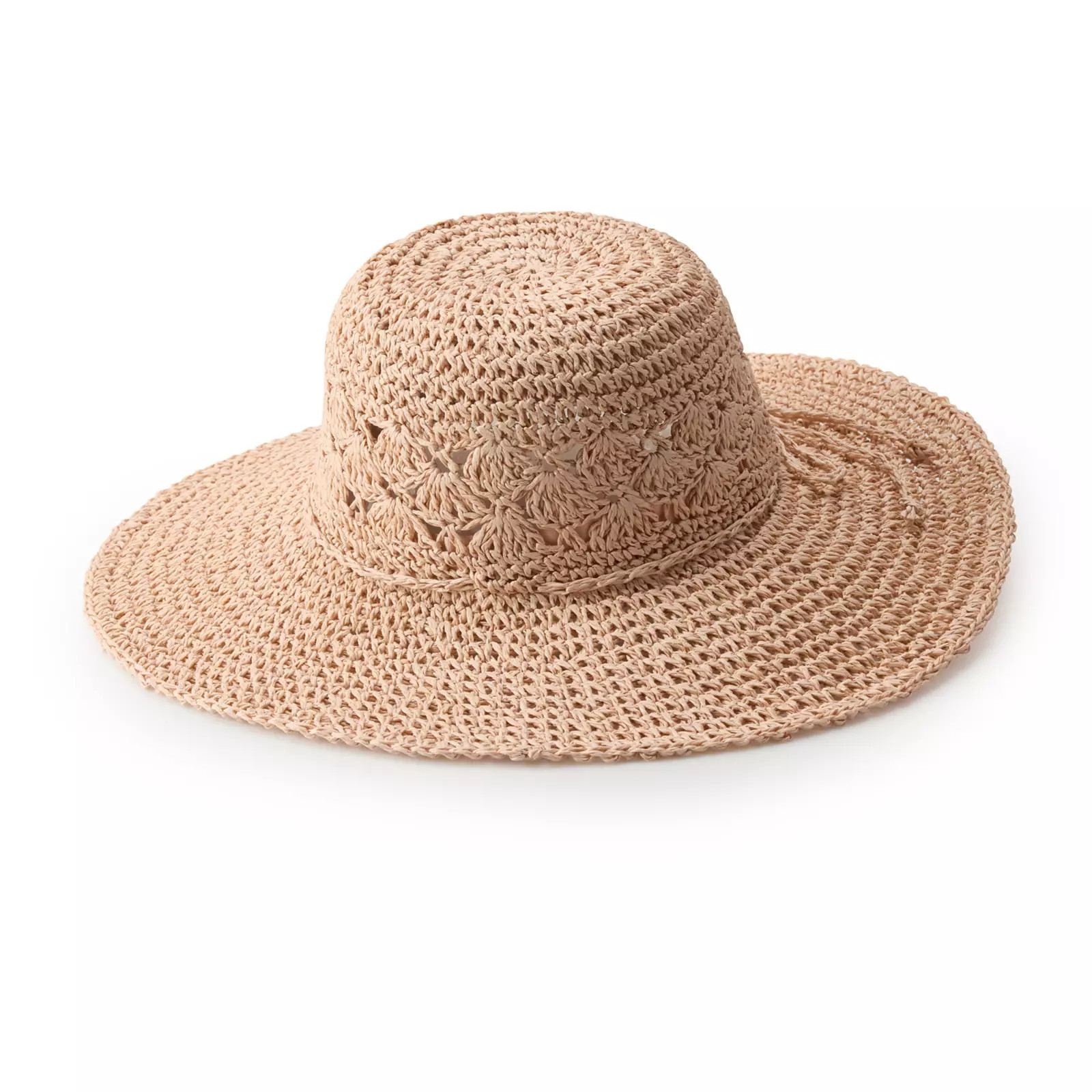 Women's LC Lauren Conrad Crochet Floppy Hat, Blush | Kohl's