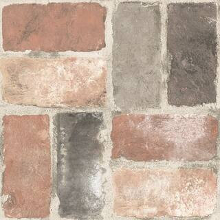 FloorPops Harvard Brick Red Peel & Stick Floor Tiles | 60" x 24" | Michaels® | Michaels Stores