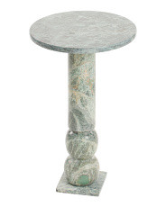 14x24 Solid Marble Shaped Pedestal Table | Furniture & Lighting | Marshalls | Marshalls