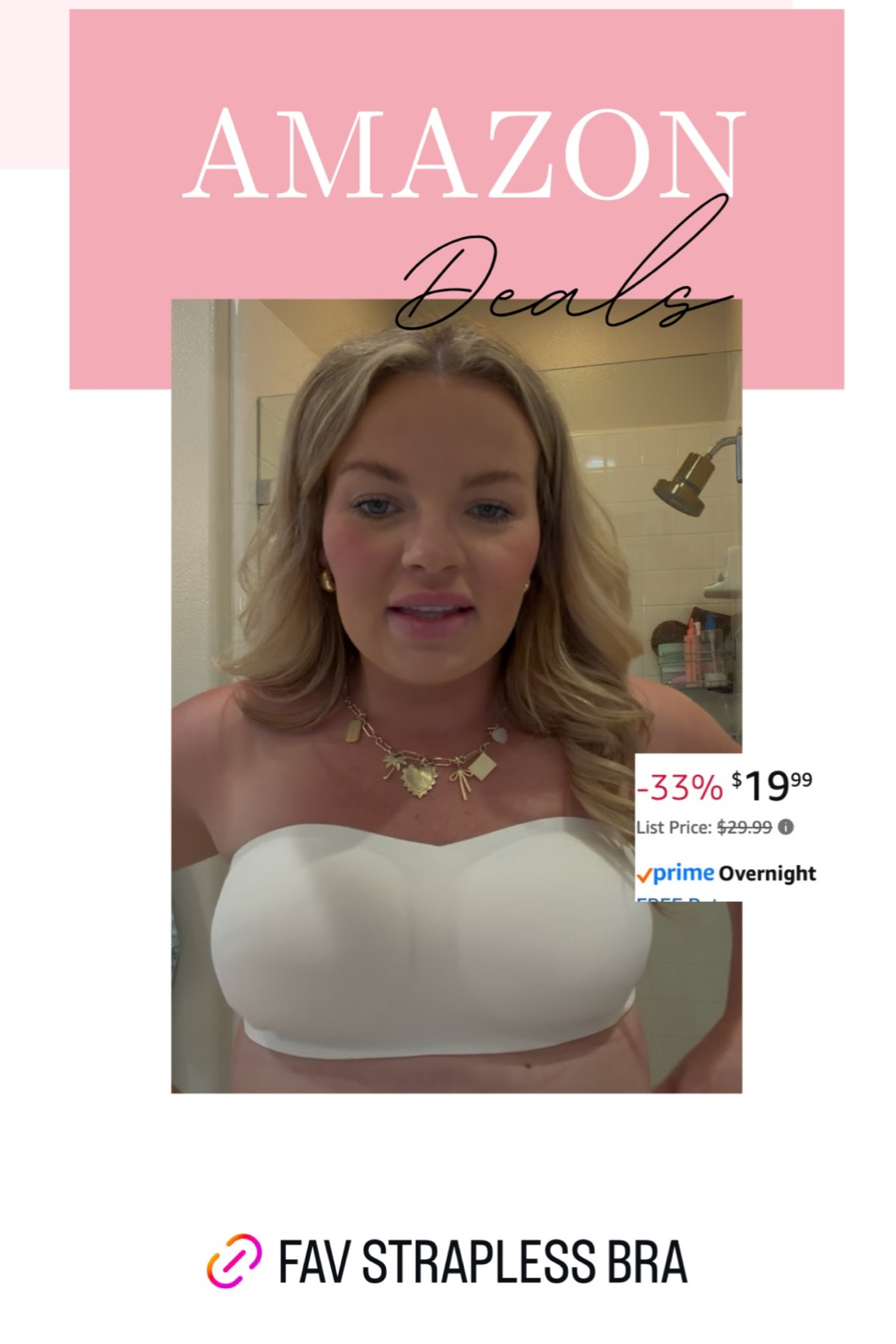 Strapless bra front mmy favorite bra brand on a great deal!! 
@oeak_official  #jellybra

#LTKMidsize #LTKSaleAlert