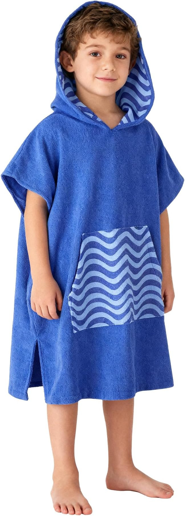 MissShorthair Towel Poncho for Kids, Hooded Beach Towel for Girl&Boy, Surf Poncho Swim Changing R... | Amazon (US)