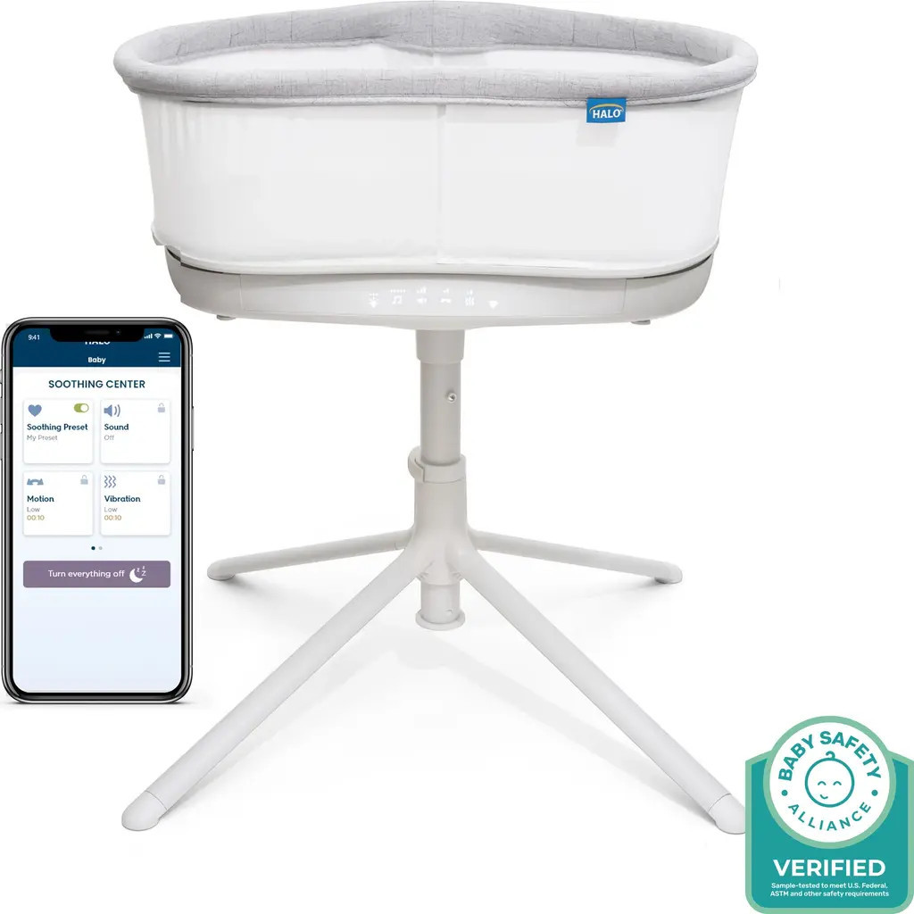 HALO BassiNest Connected Swivel Sleeper 3.0 - Smart Bassinet with AutoSoothe, 360° Swivel, Cry Detection, Rocking, Vibration & Soothing Sounds, Easy | Nordstrom