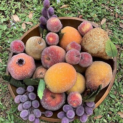 Vnt Faux Sugared Fruit Kitchen Display Realistic Size Apple Pear Orange More EUC  | eBay | eBay US