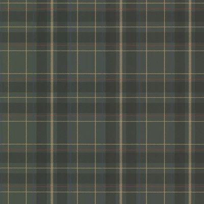 Beacon House Caledonia Dark Green Plaid Wallpaper - 20.5in x 396in x 0.025in | Bed Bath & Beyond