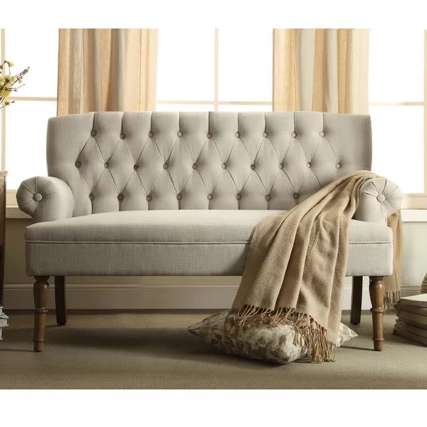 Bjorn 59" Rolled Arm Settee | Wayfair North America