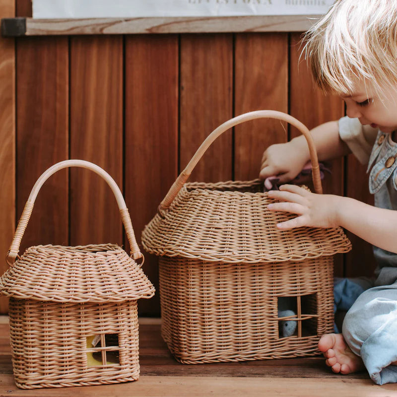 Rattan Hutch Basket | Marigold Modern Kids