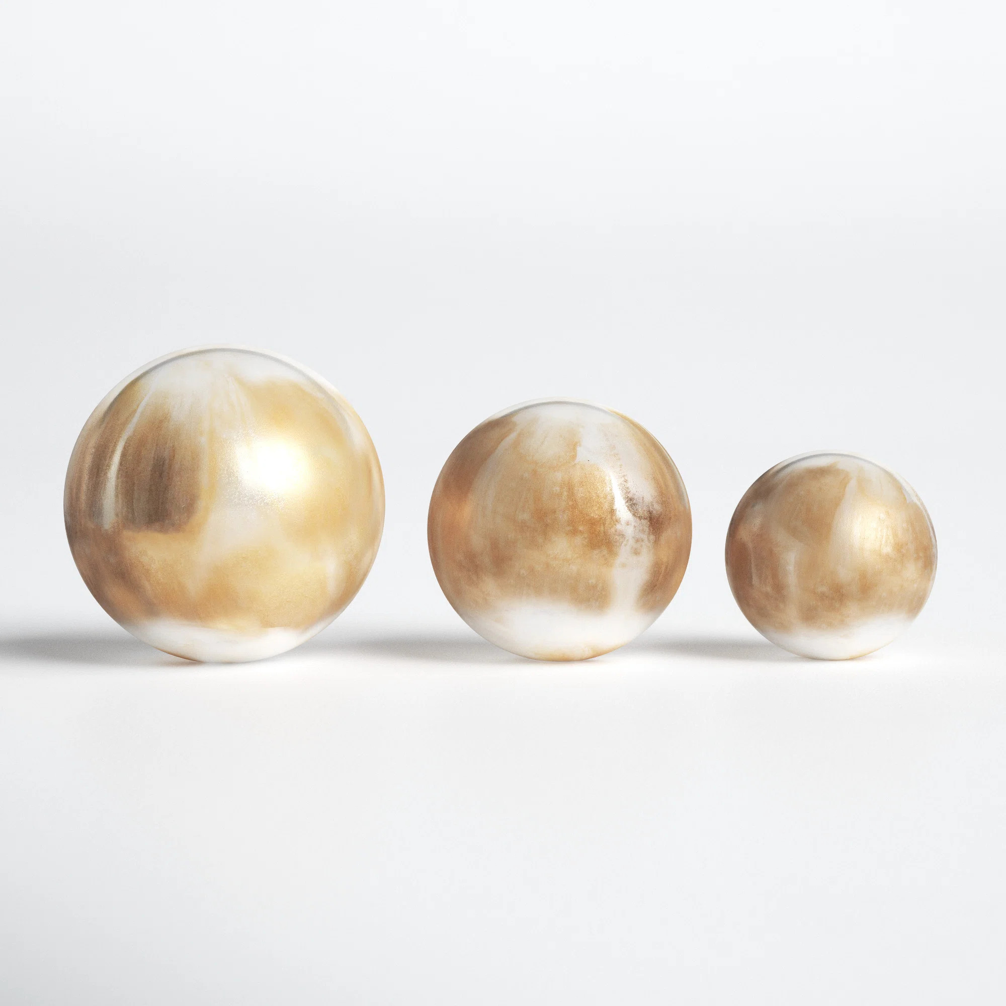 Edie 3 Piece Metal Orbs Set | Wayfair North America