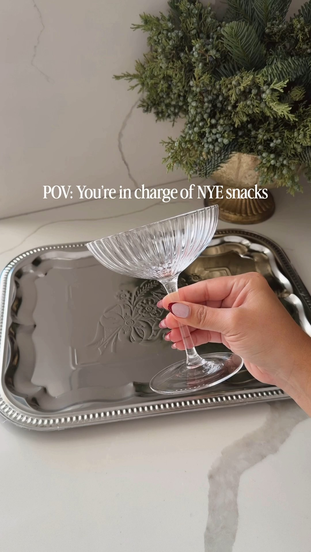 POV: you’re in charge of NYE snacks ✨🥂 Comment “NYE” for the link to shop everything I used 🤍
Taking classic charcuterie and serving it NYE-style in a coupe glass on a silver platter - easy, elevated, and perfect for New Year’s Eve hosting.

If you’re hosting NYE, throwing a New Year’s Eve party, or need chic NYE snack ideas, this one’s always a crowd favorite. Minimal prep, major wow factor ✨

#newyearseve #charcuterie #silvertray #newyearsparty #newyearseve2026 #nye #charcuteriecoupe #coupes #glassware #amazonhome #amazonfind

#LTKHome #LTKHoliday #LTKSeasonal