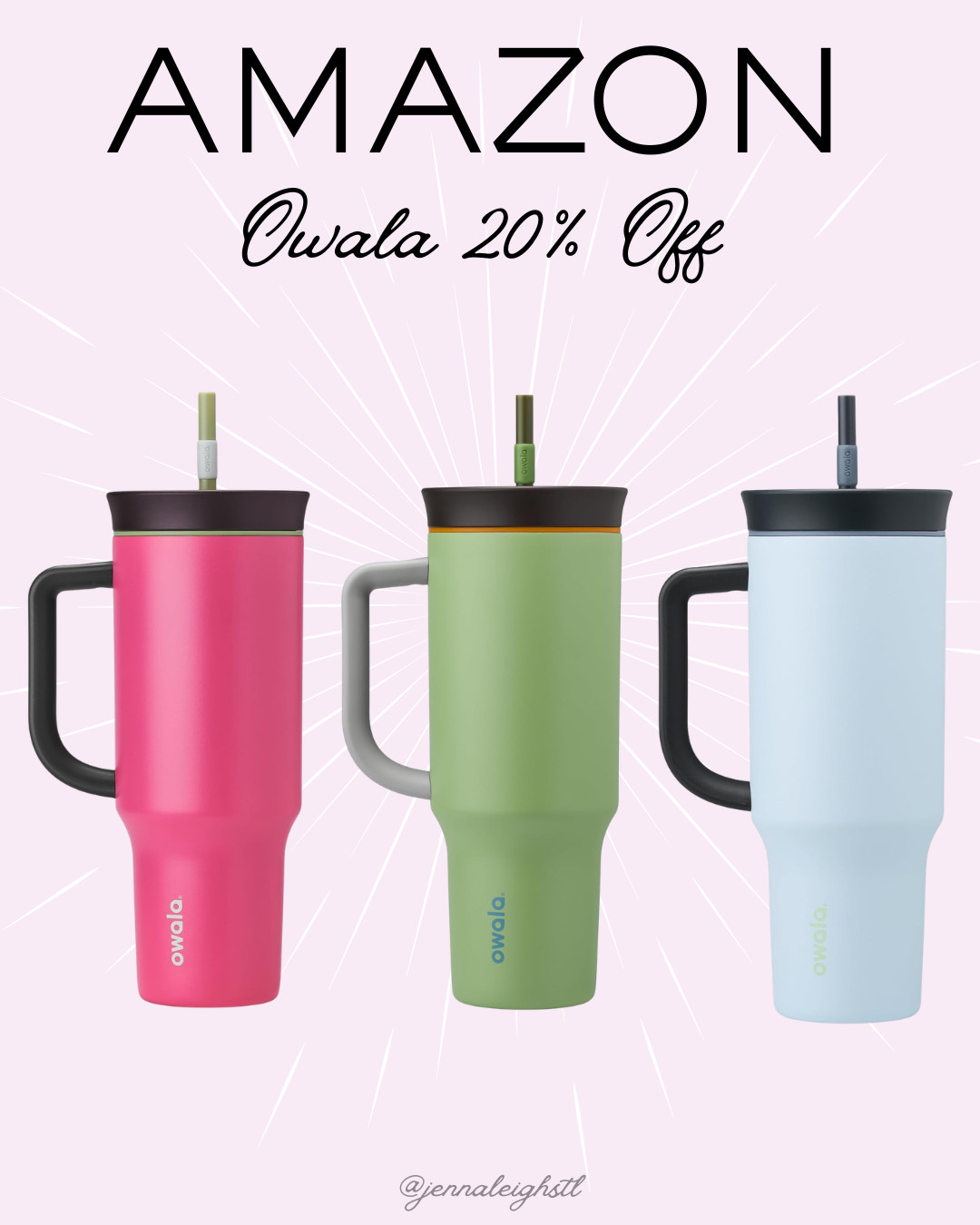 Amazon 20% off this Owala stainless steel insulated travel tumbler. Love the spill resistant lid, carry handle, and all the fun colors these come in. 

 #LTKActive #LTKSaleAlert #LTKTravel