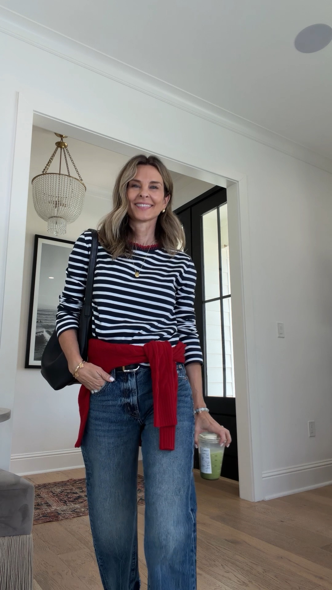 I’m 5’6’’
-top is so darn cute! Wearing size XS @MERSEA 
-jeans are back in stock @Pistola Denim

#LTKootd #LTKOver40 #LTKSeasonal