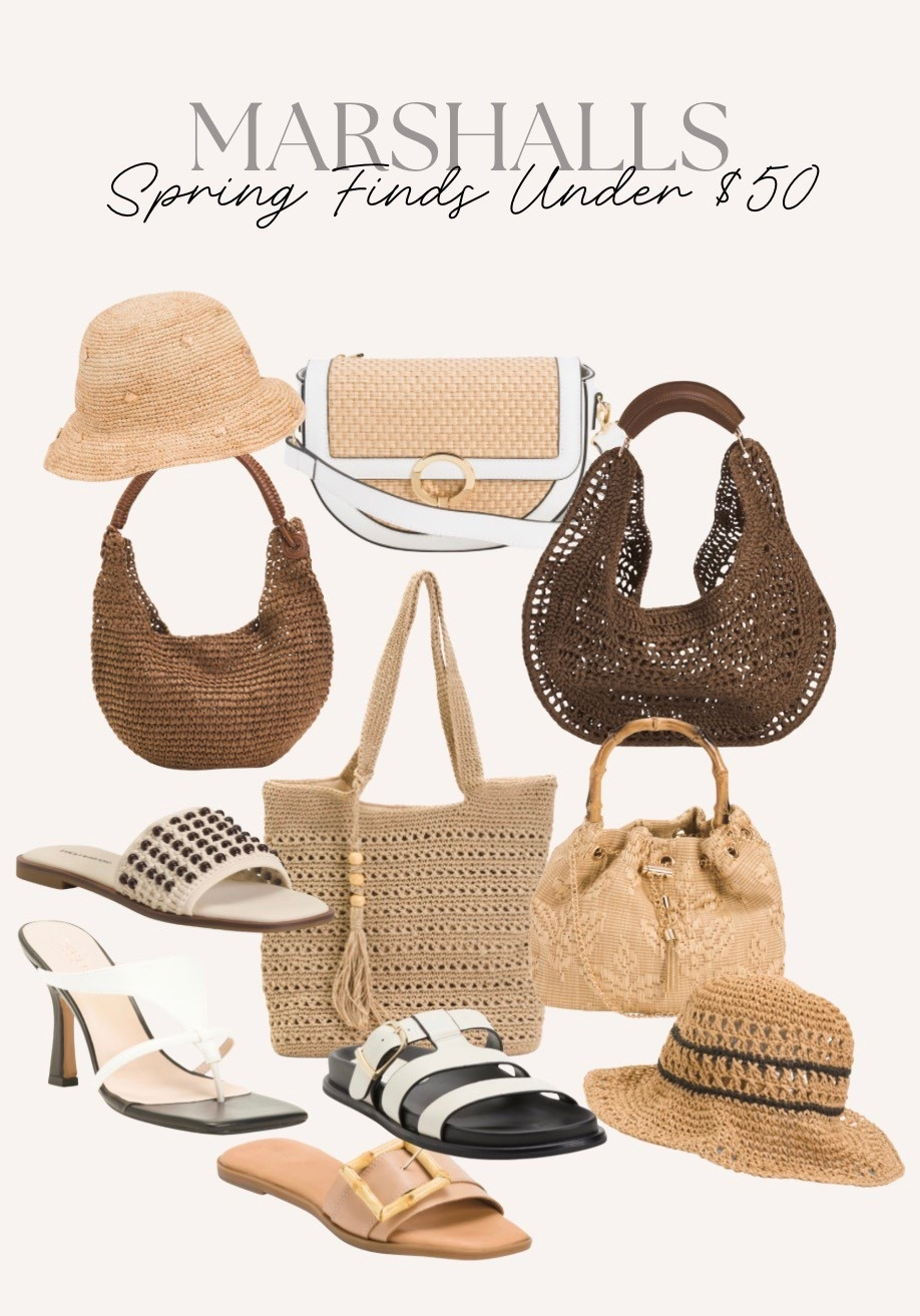 Marshall’s spring finds under $50 

#springstyle #springbags #beachbags #everydaybag #sandals #springsandals #momstyle #beachstyle #resortstyle #vacationstyle #marshalls #marshallstyle #affordablestyle #bagsunder50 #marshallfinds #shoesunder50 #beachhats #buckethat 

#LTKSeasonal #LTKFestival #LTKSaleAlert