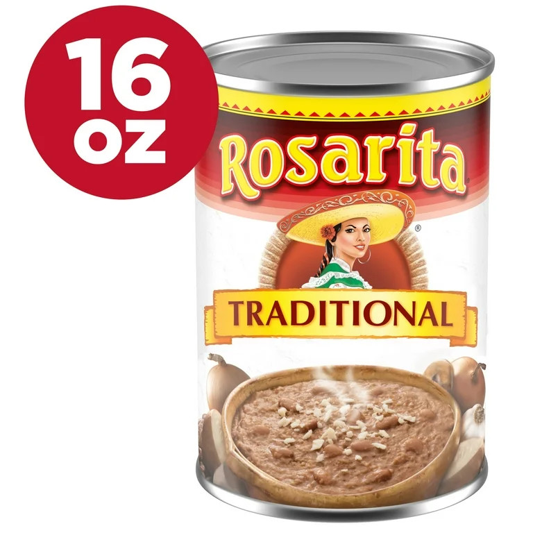 Rosarita Traditional Refried Beans, 16 oz. | Walmart (US)