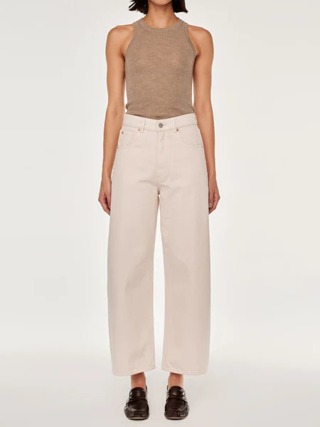 Taylor Relaxed Barrel Ultra High Rise 27" Jeans | Flax | DL 1961 Women