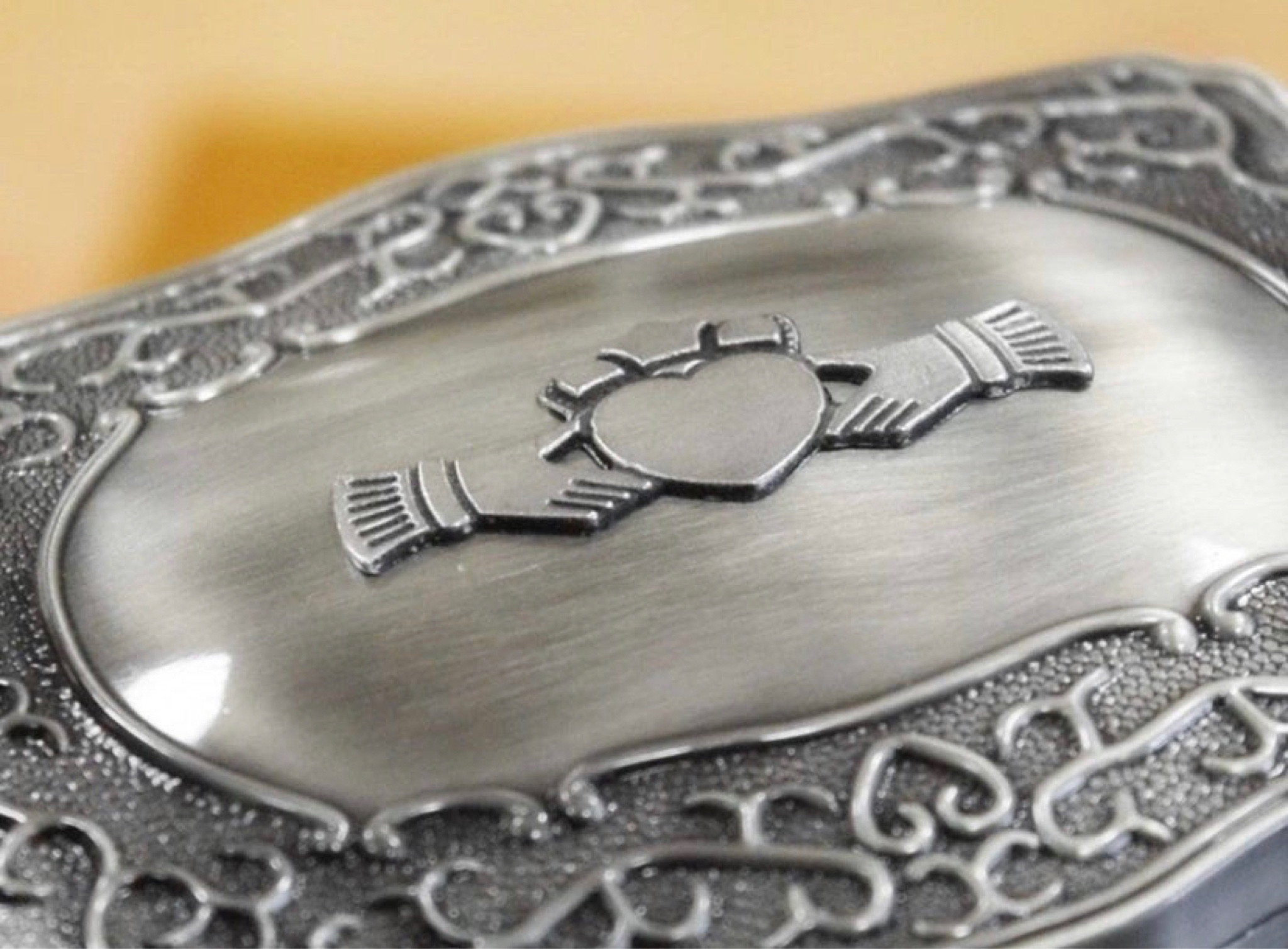 Elegant Irish Claddagh Pewter Jewelry Box. The inside is lined with deep red felt.  Ships worldwide from Dublin, Ireland.  Love💚Loyalty💙Friendship 

#LTKU #LTKhome #LTKGiftGuide