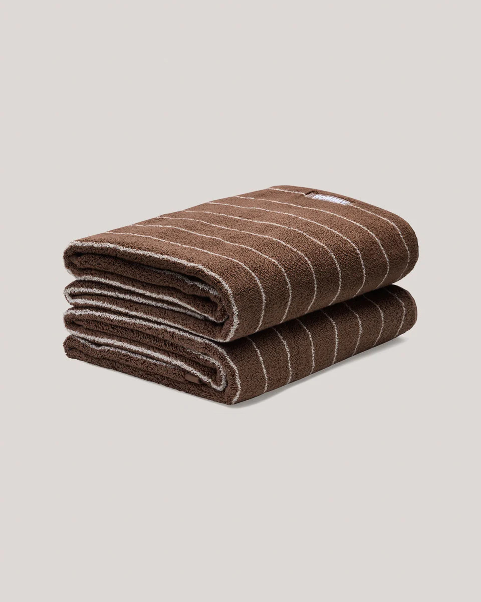 2 Pack Bath Sheet - Hazelnut | Hommey US