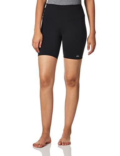 Alo Yoga Women's High Waist Biker Shorts, Black, XXS | Amazon (US)