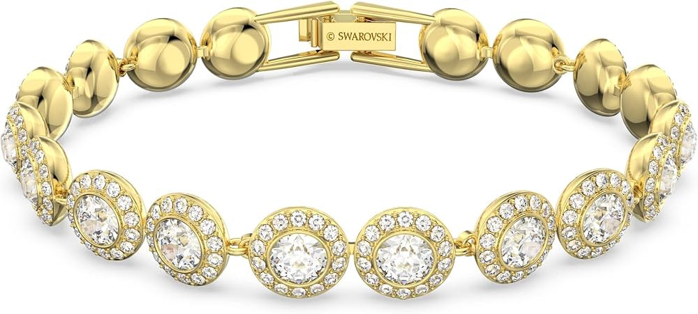 SWAROVSKI Angelic Necklace, Earring, and Bracelet Crystal Jewelry Collection, Rose Gold & Gold To... | Amazon (US)