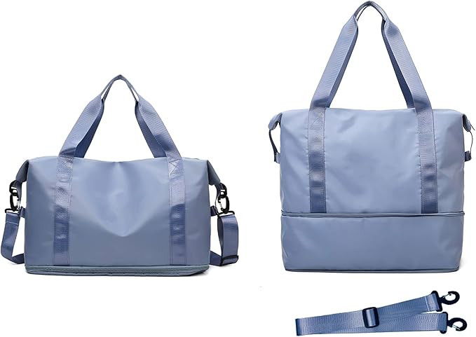 Lightweight Expandable Travel Duffle Bag Weekender Carry on Overnight Bag with Dry and Wet Separa... | Amazon (US)