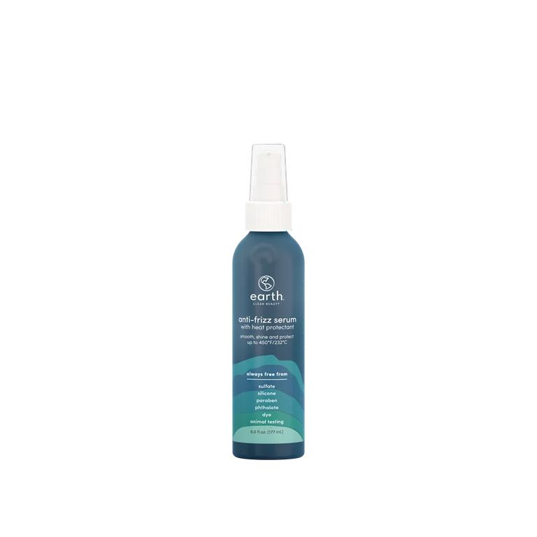 earth Clean Beauty Anti-Frizz Styling Serum with Heat Protectant, 6 fl oz. | Walmart (US)