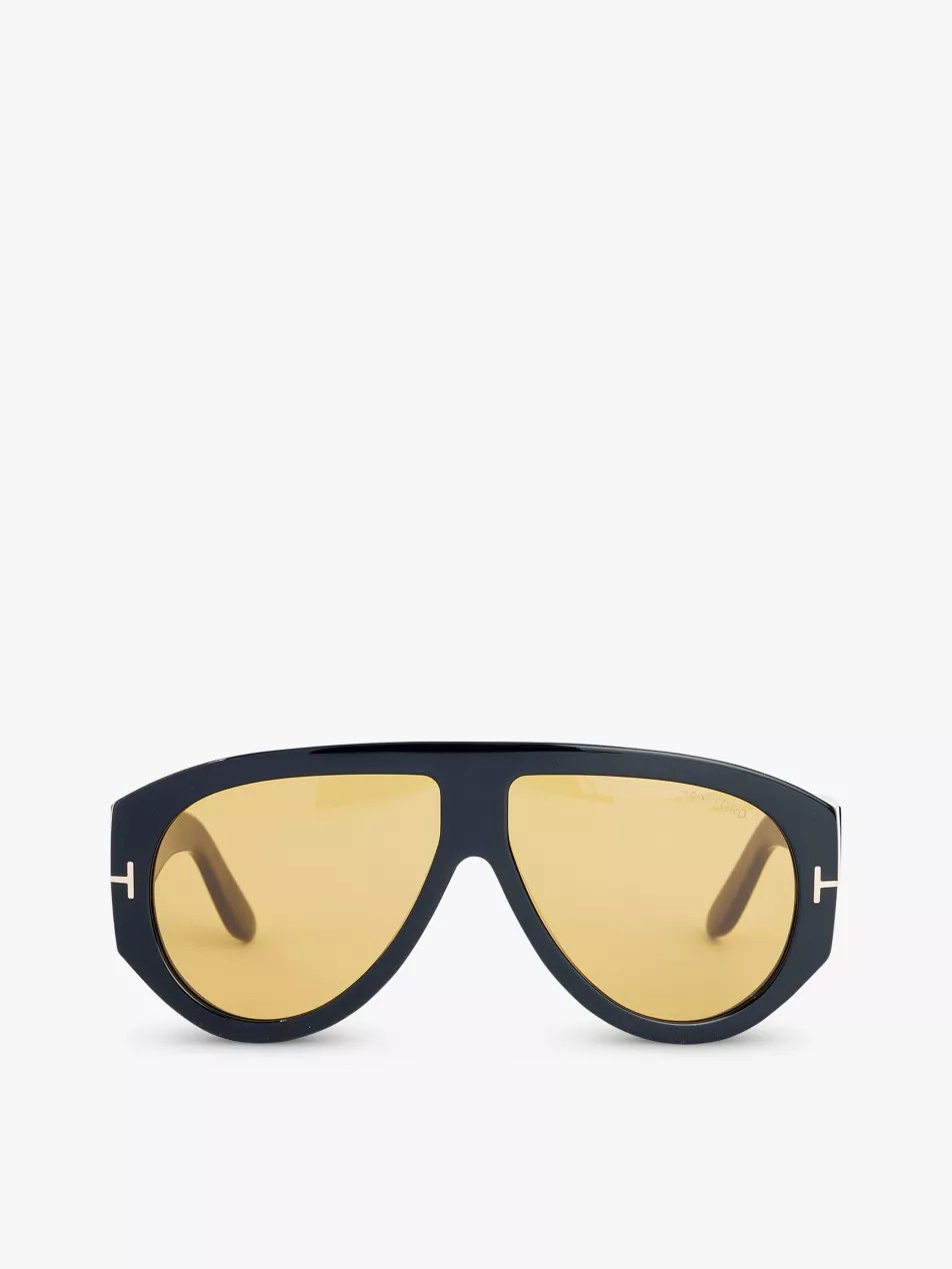 FT1044 Bronson aviator--frame acetate sunglasses | Selfridges