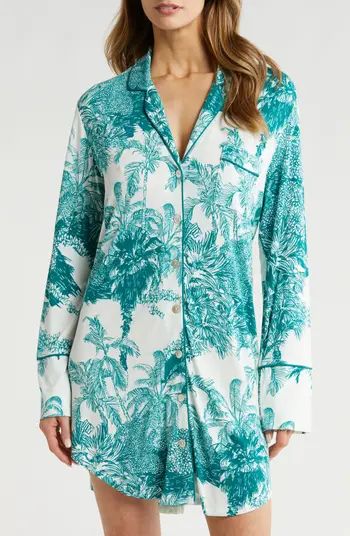 KILO BRAVA Print Long Sleeve Sleep Shirt | Nordstrom | Nordstrom