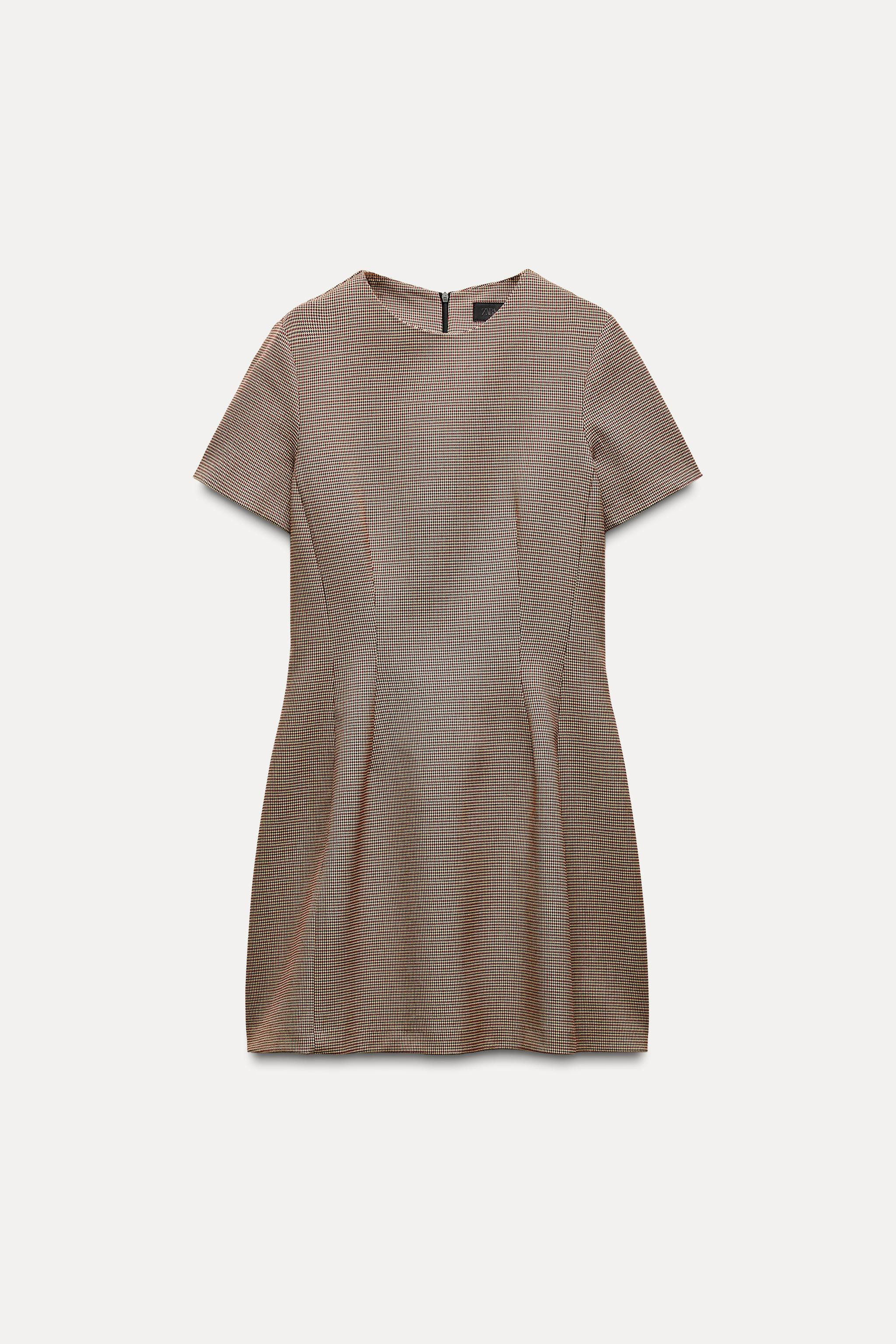 PLEATED PLAID DRESS ZW COLLECTION | Zara US