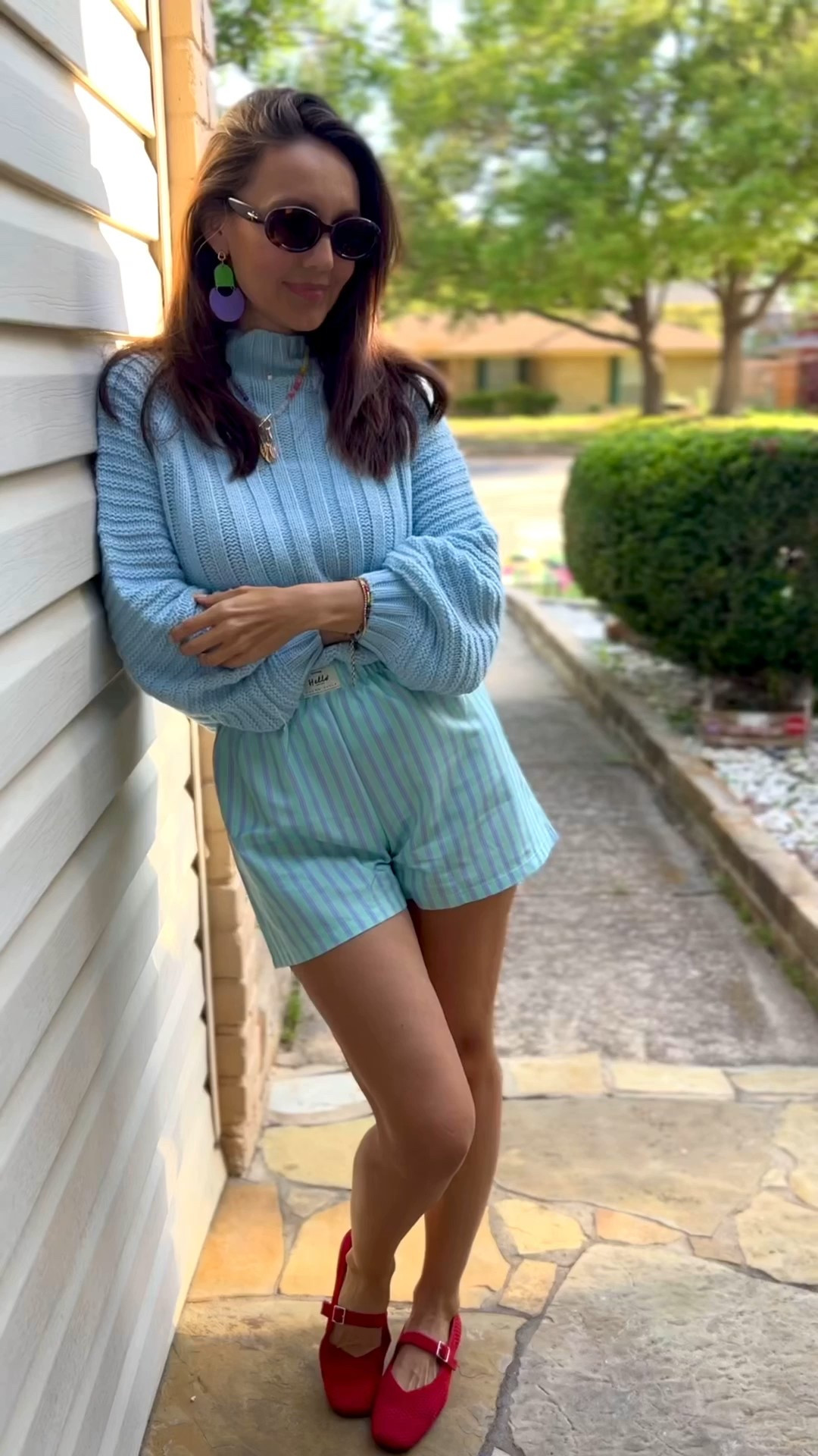 Easy outfit idea great for work at home moms. #springoutfits 
Wearing a size small in the shorts. 

#LTKOver40