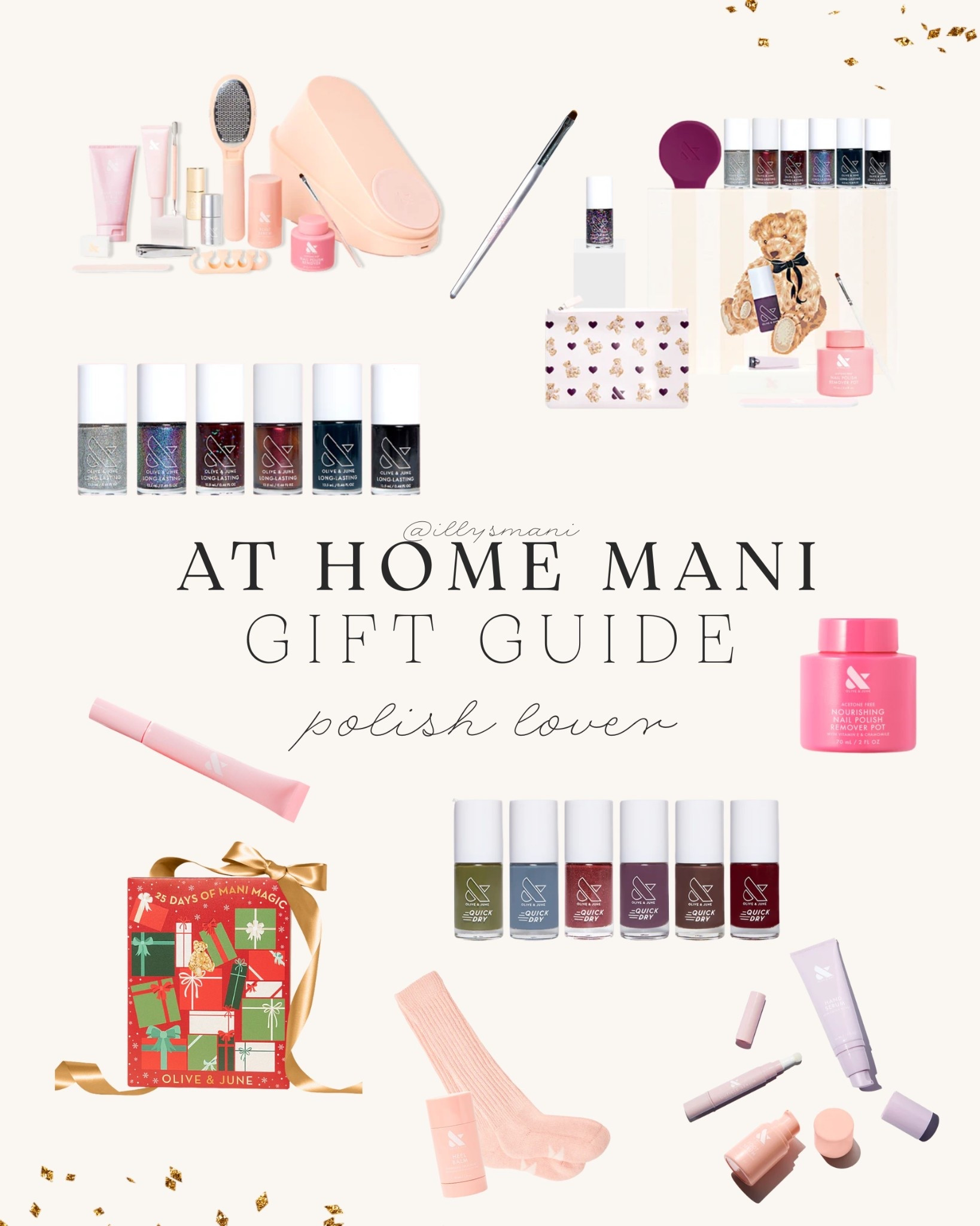 A guide for the at home mani enthusiast. Everything here is on SALE at Olive & June. Use code: SALE25 to save 25% off!