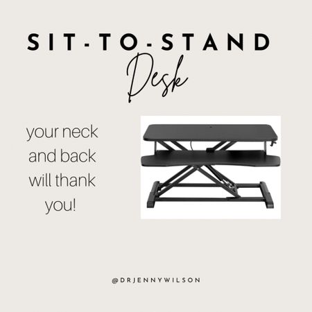 It is so important to work ergonomically! Not only does a bad workspace create bad posture, it also can cause neck and back pain. A sit-to-stand desk helps create an ergonomic workspace. 

#LTKhome #LTKfit #LTKFind