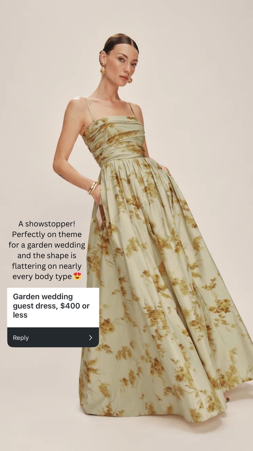Wedding guest dress under $400!


garden wedding, garden wedding guest dress, floor length gown, floral dress, event dress, formal dress

#LTKWedding #LTKSeasonal