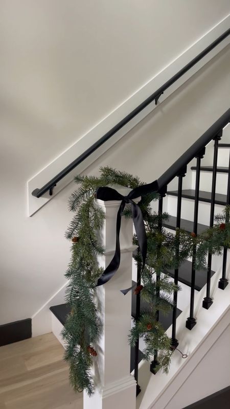 Garland we used for our stairs! We used 8 of them —
All on sale for $20 for 6 ft 

#LTKHoliday #LTKSeasonal #LTKhome