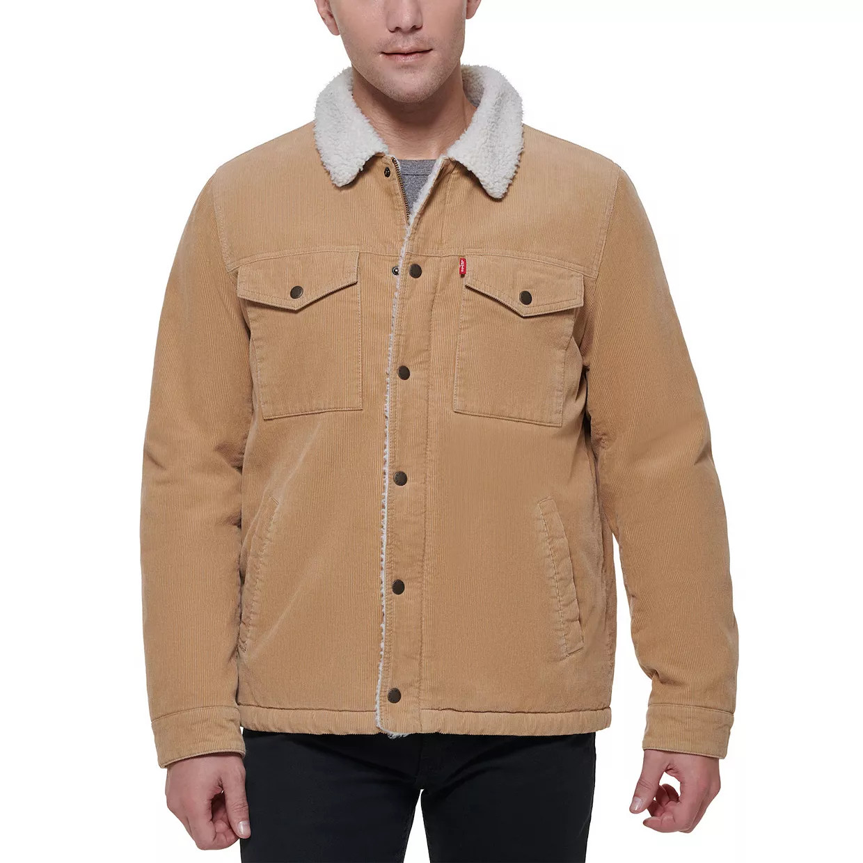 Men's Levi's® Corduroy Sherpa-Lined Trucker Jacket | Kohl's
