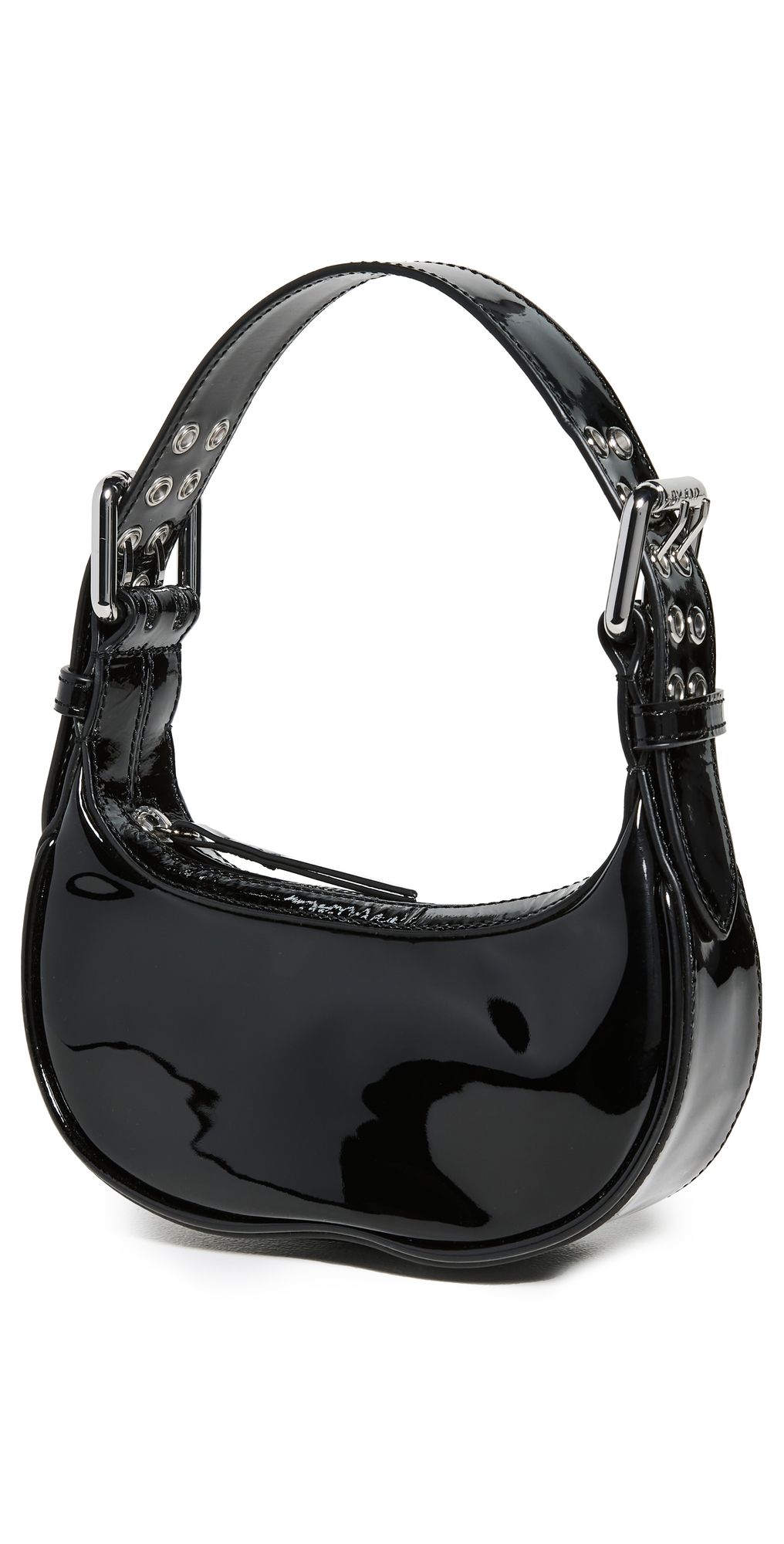 BY FAR Mini Soho Black Patent Leather Bag | Shopbop