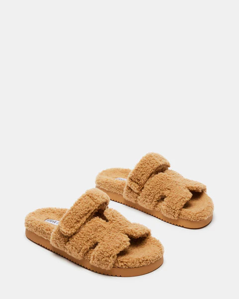 MAYVEN FAUX SHEARLING CAMEL FABRIC | Steve Madden (US)