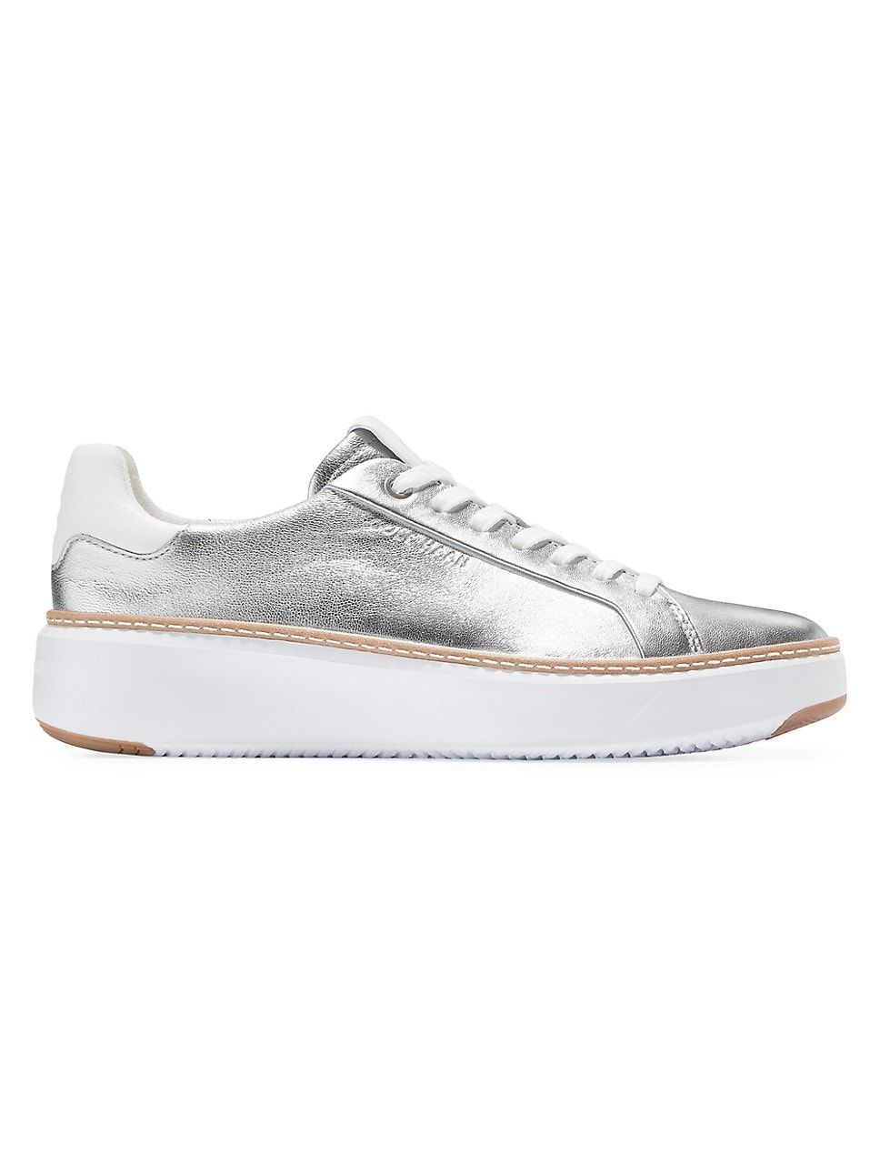 GrandPro Topspin 25MM Metallic Leather Low-Top Sneakers | Saks Fifth Avenue