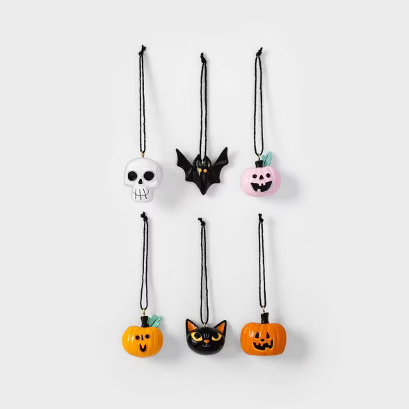 6pk Resin Halloween Ornaments - Hyde & EEK! Boutique™ | Target