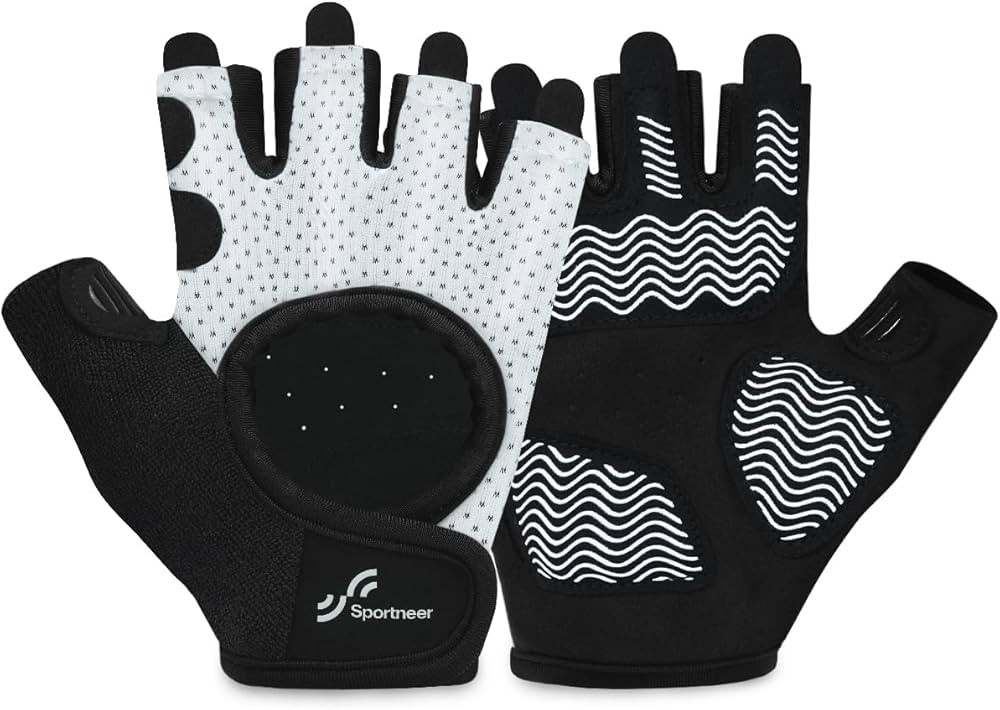 Sportneer Workout Gloves for Men & Women, Full Palm Protection Breathable Exercise Gloves w/Curve... | Amazon (US)