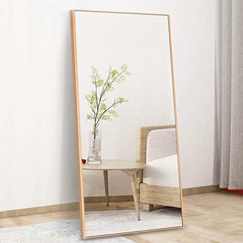 CONGUILIAO Full Length Mirror, 65" × 24" Large Floor Mirror, Standing Hanging or Leaning, Wall-M... | Amazon (US)